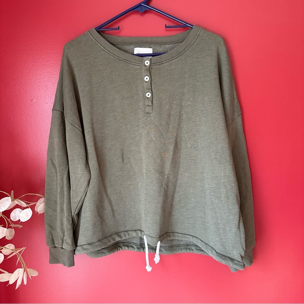 Army Green American Eagle Top